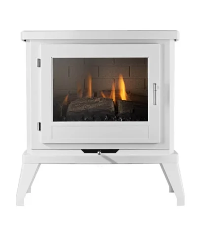 White Flueless Gas Stove