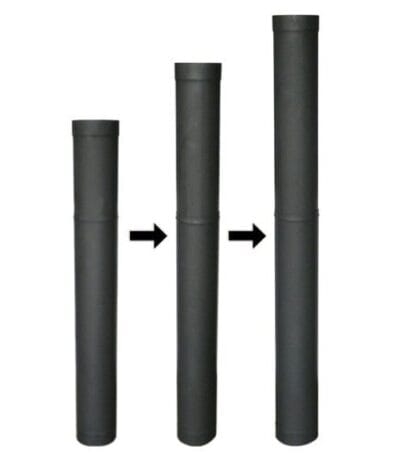 Black Telescoping Stove Pipe