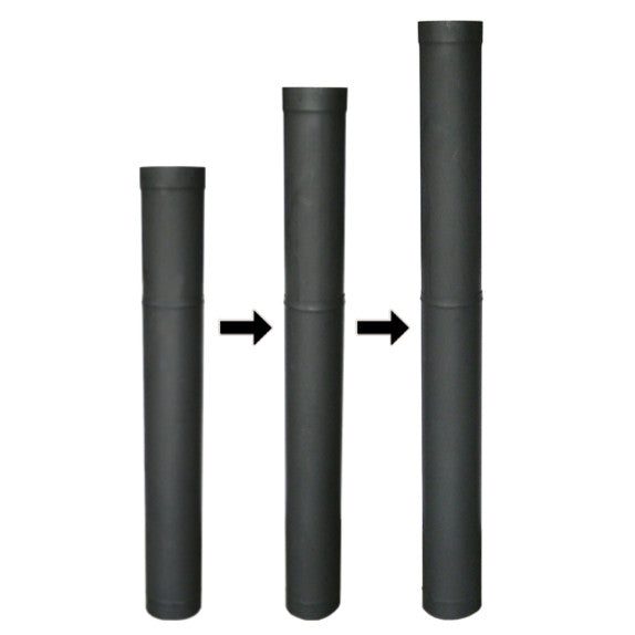 Black Telescoping Stove Pipe