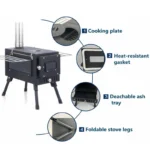 efficient tent camping Wood Stove-Tryhomy4 - Image 6