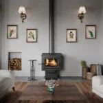 Ashley Hearth AW3200E-P  3,200 sq. ft. Large Pedestal Wood Stove with Blower New - Image 4