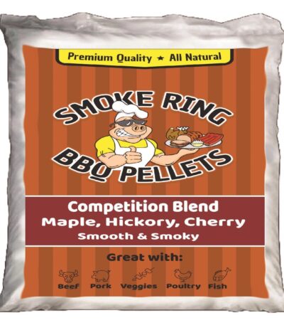 Smoke Ring BBQ Pellets Hardwood Pellets All Natural Cherry/Hickory/Maple 40 lb