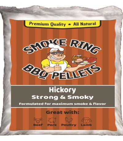 Smoke Ring BBQ Pellets Hardwood Pellets All Natural Hickory 40 lb