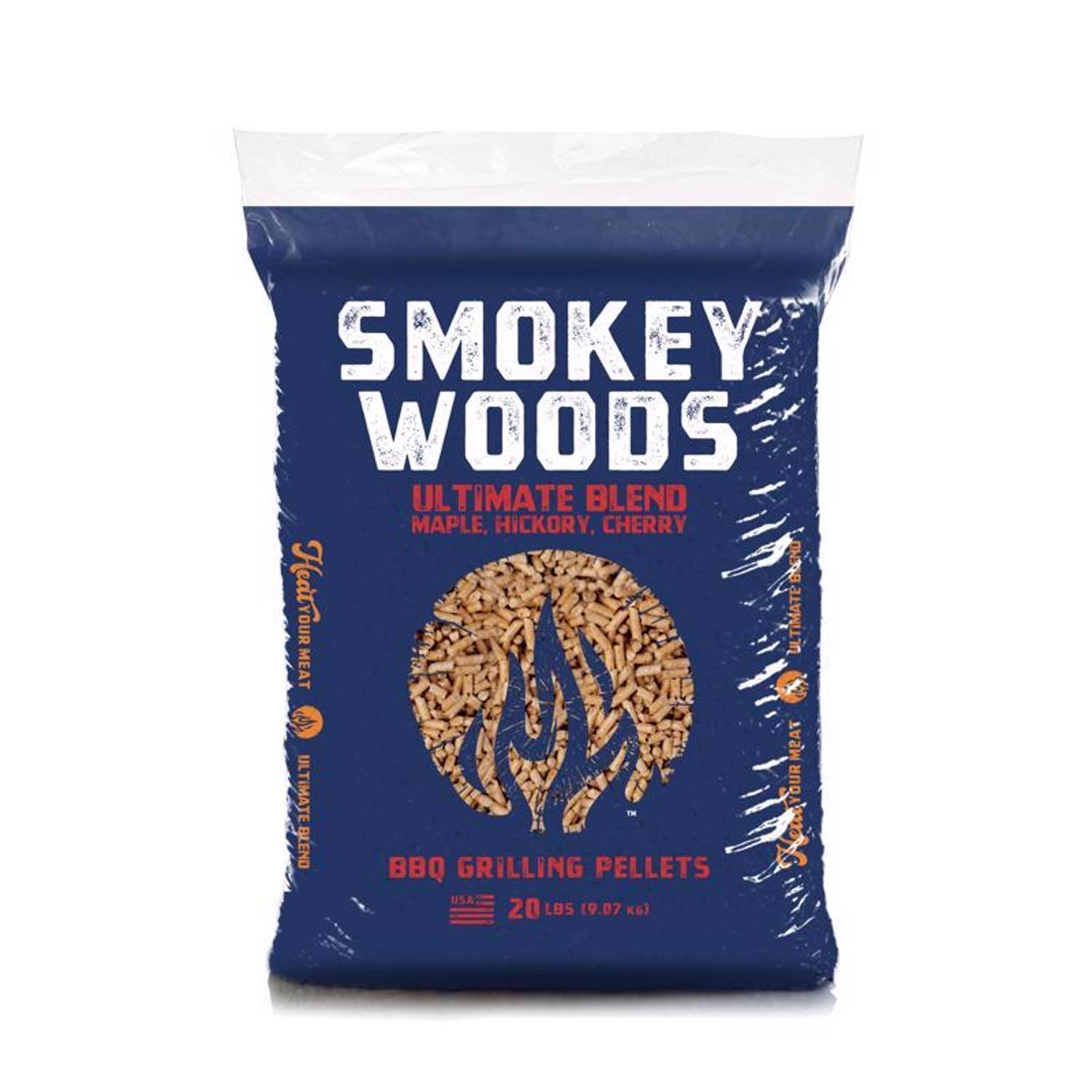 Smokey Woods Hardwood Pellets All Natural Cherry/Hickory/Maple 20 lb Smokey Woods Hardwood Pellets All Natural Cherry/Hickory/Maple 20 lb