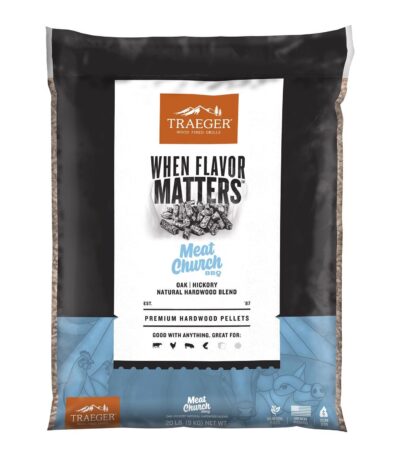 Traeger Meat Church Hardwood Pellets All Natural Hickory 20 lb