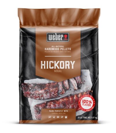 Weber Hardwood Pellets All Natural Hickory 20 lb