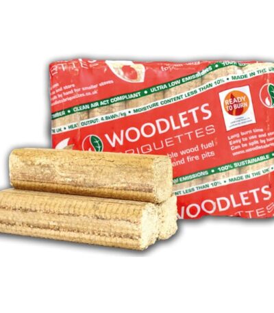 Woodlets Wood Briquettes 2x10kgs Packs
