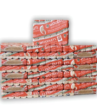 Woodlets Wood Briquettes Half Pallet: 48x10kgs
