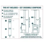 Drolet 6" Vortex To-the-ceiling Double Wall Pipe Kit VODBKTC06