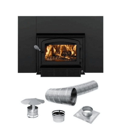 Drolet Escape 1500-I Wood Insert Trio (25-35 Ft)