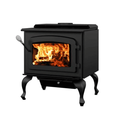 Drolet Escape 1800 Wood Stove On Legs With Black Door DB03105