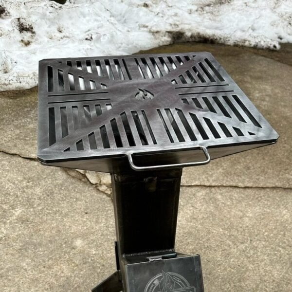 Removable Bulldog 16” Grill Top Attachment for Rocket Stove – Heavy-Duty Cooking Accessory
