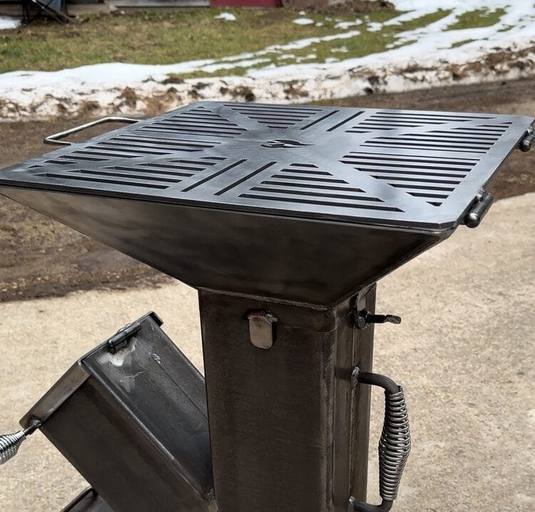 Removable Bulldog 16” Grill Top Attachment for Rocket Stove – Heavy-Duty Cooking Accessory