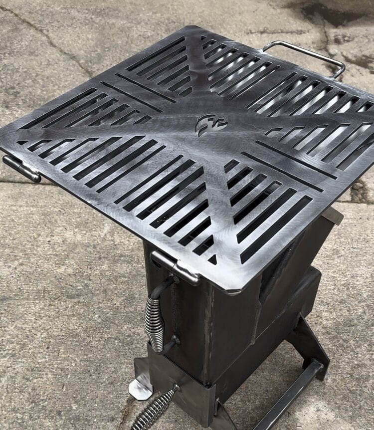 Removable Bulldog 16” Grill Top Attachment for Rocket Stove – Heavy-Duty Cooking Accessory