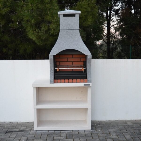Firenze Outdoor Barbecue with Side Table