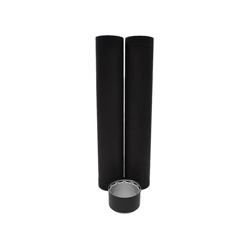 Drolet 6″ Vortex To-the-ceiling Double Wall Pipe Kit VODBKTC06