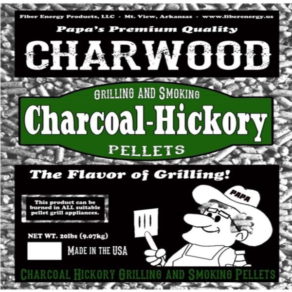 Papa’s Charwood Hardwood Pellets All Natural Hickory 20 lb