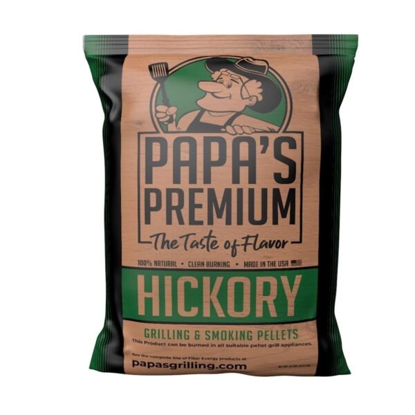 Papa’s Premium Hardwood Pellets All Natural Hickory 20 lb