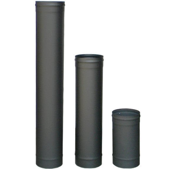 Best Rock Vent Single Wall Black Stove Pipe-1