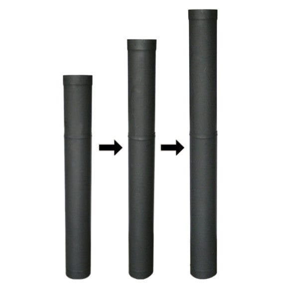 Quality Single Wall Black Telescoping Stove Pipe