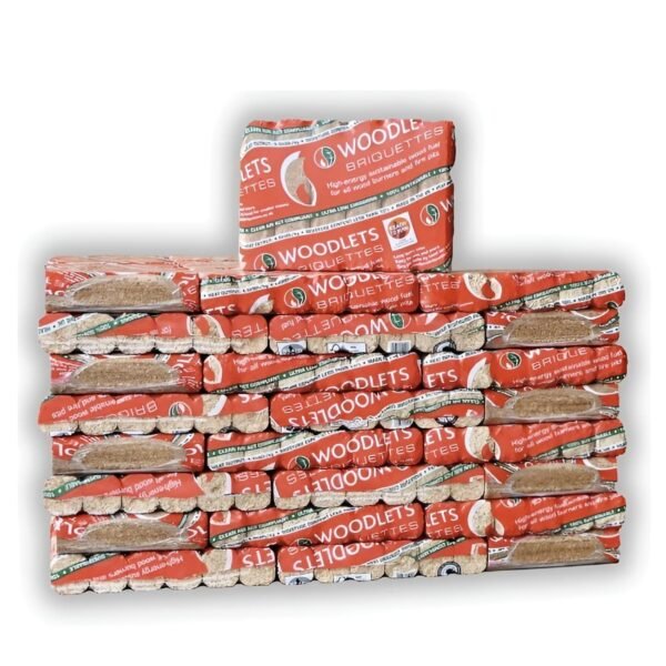 Woodlets Wood Briquettes Half Pallet: 48x10kgs
